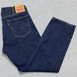 Levi's 505 Jeans Men's 38x31 Blue Denim Straight Leg Regular Fit Cotton Casual